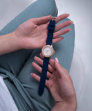 Guess Crown Jewel Diamonds White Dial Blue Rubber Strap Watch for Women - GW0411L2 Authentic Buy Shop Now