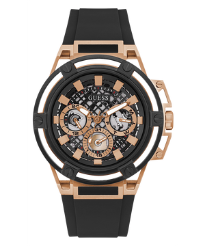 Guess Matrix Multifunction Black Dial Black Rubber Strap Watch For Men - GW0423G5 Authentic Buy Shop Now