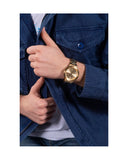 Guess Scope Gold Dial Gold Steel Strap Watch for Men - GW0454G2 Authentic Buy Shop Now