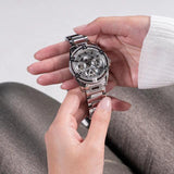 Guess Queen Quartz Silver Dial Silver Steel Strap Watch For Women - GW0464L1 Authentic Buy Shop Now