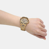 Guess Queen Quartz Gold Dial Gold Steel Strap Watch For Women - GW0464L2 Authentic Buy Shop Now