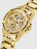 Guess Queen Quartz Gold Dial Gold Steel Strap Watch For Women - GW0464L2 Authentic Buy Shop Now