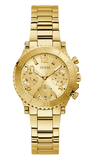 Guess Cosmic Chronograph Gold Dial Gold Steel Strap Watch for Women - GW0465L1 Authentic Buy Shop Now