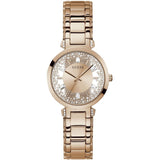 Guess Crystal Clear Rose Gold Dial Rose Gold Steel Strap Watch for Women - GW0470L3 Authentic Buy Shop Now