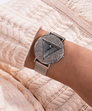 Guess Iconic Diamonds Silver Dial Silver Mesh Bracelet Watch For Women - GW0477L1 Authentic Buy Shop Now