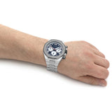 Guess Empire Quartz Black Dial Silver Steel Strap Watch For Men - GW0489G1 Authentic Buy Shop Now