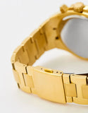 Guess Empire Quartz Black Dial Gold Steel Strap Watch For Men - GW0489G2 Authentic Buy Shop Now