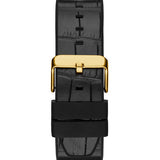 Guess Edge Chronograph Green Dial Black Leather Strap Watch For Men - GW0492G3 Authentic Buy Shop Now
