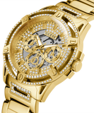 Guess Queen Quartz Gold Dial Gold Steel Strap Watch For Men - GW0497G2 Authentic Buy Shop Now