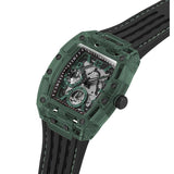 Guess Phoenix Analog Black Dial Black Silicone Strap Watch For Men- GW0499G7 Authentic Buy Shop Now