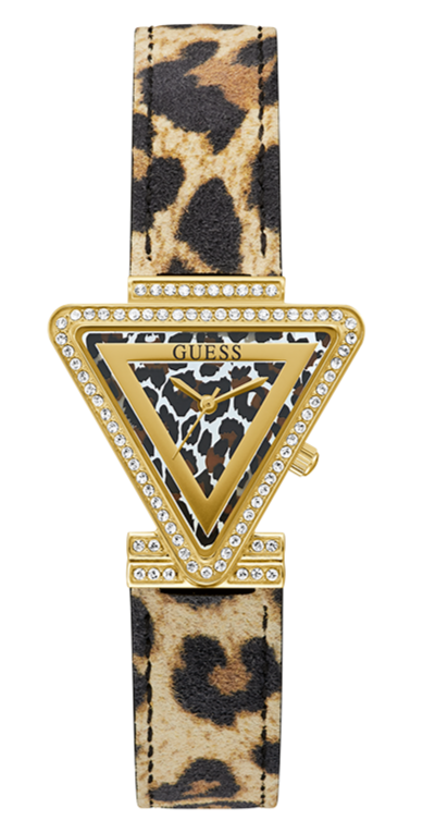 Guess Fame Quartz Animal Print Dial Multicolor Leather Strap Watch For Women - GW0504L3 Authentic Buy Shop Now