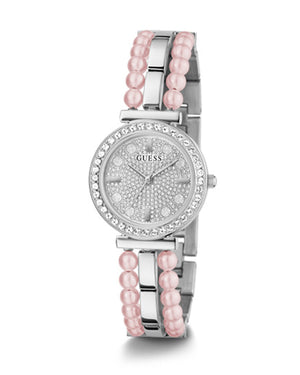 Guess Gala Diamonds Silver Dial Two Tone Steel Strap Watch for Women - GW0531L1 Authentic Buy Shop Now