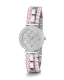 Guess Gala Diamonds Silver Dial Two Tone Steel Strap Watch for Women - GW0531L1 Authentic Buy Shop Now