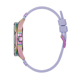 Guess Queen Quartz Purple Dial Purple Silicone Strap Watch For Women - GW0536L4 Authentic Buy Shop Now