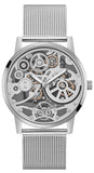 Guess Gadget Silver Dial Silver Mesh Bracelet Watch for Men - GW0538G1 Authentic Buy Shop Now