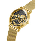 Guess Gadget Gold Dial Gold Mesh Bracelet Watch for Men - GW0538G2 Authentic Buy Shop Now
