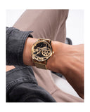 Guess Gadget Gold Dial Gold Mesh Bracelet Watch for Men - GW0538G2 Authentic Buy Shop Now
