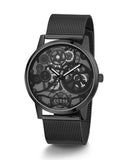 Guess Gadget Black Dial Black Mesh Bracelet Watch for Men - GW0538G3 Authentic Buy Shop Now