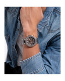 Guess Edge Chronograph Black Dial Silver Steel Strap Watch For Men - GW0539G1 Authentic Buy Shop Now