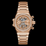 Guess Fusion Chronograph Rose Gold Dial Rose Gold Steel Strap Watch for Women - GW0552L3 Authentic Buy Shop Now