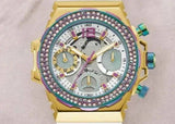 Guess Fusion Chronograph White Dial White Leather Strap Watch For Women - GW0553L2 Authentic Buy Shop Now
