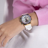 Guess Fusion Chronograph White Dial White Leather Strap Watch For Women - GW0553L2 Authentic Buy Shop Now