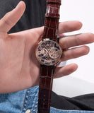 Guess Gadget Brown Dial Brown Leather Strap Watch for Men - GW0570G2 Authentic Buy Shop Now