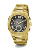 Guess Headliner Multifunction Black Dial Gold Steel Strap Watch For Men - GW0572G2 Authentic Buy Shop Now