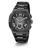 Guess Headliner Quartz Black Dial Grey Steel Strap Watch For Men - GW0572G5 Authentic Buy Shop Now