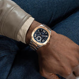 Guess Headliner Multifunction Blue Dial Two Tone Steel Strap Watch For Men - GW0572G4 Authentic Buy Shop Now