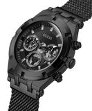 Guess Continental Chronograph Black Dial Black Mesh Strap Watch For Men - GW0582G3 Authentic Buy Shop Now