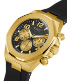 Guess Empire Chronograph Quartz Black Dial Black Silicon Strap Watch For Men - GW0583G2 Authentic Buy Shop Now