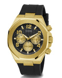 Guess Empire Chronograph Quartz Black Dial Black Silicon Strap Watch For Men - GW0583G2 Authentic Buy Shop Now