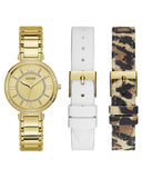 Guess Montage Quartz Gold Dial Gold Steel Strap Watch For Women - GW0588L1 Authentic Buy Shop Now