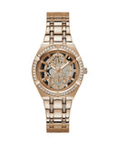 Guess Allara Quartz Rose Gold Dial Rose Gold Steel Strap Watch For Women - GW0604L3 Authentic Buy Shop Now