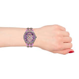 Guess Allara Quartz Purple Dial Purple Steel Strap Watch For Women - GW0604L4 Authentic Buy Shop Now