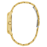 Guess Cubed Analog Gold Dial Gold Steel Strap Watch For Women - GW0606L2 Authentic Buy Shop Now