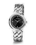 Guess Rumour Quartz Black Dial Silver Steel Strap Watch For Women - GW0613L1 Authentic Buy Shop Now
