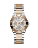 Guess Sunray Multifunction Crystals Silver Dial Two Tone Steel Strap Watch For Women - GW0616L3 Authentic Buy Shop Now