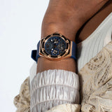 Guess Asteria Multifunction Blue Dial Blue Rubber Strap Watch For Women - GW0620L3 Authentic Buy Shop Now