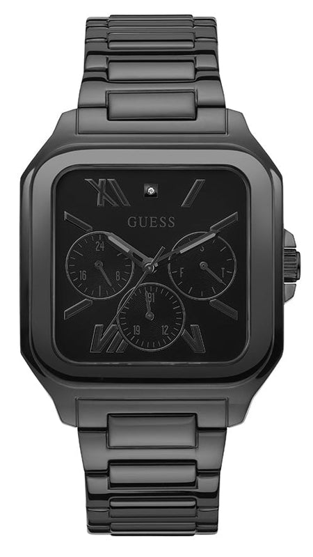Guess Integrity Analog Black Dial Black Steel Strap Watch for Men - GW0631G2 Authentic Buy Shop Now