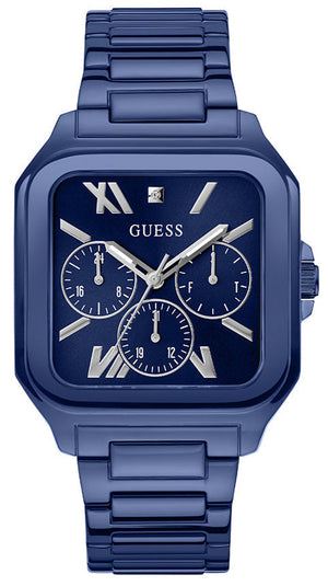 Guess Dress Multifunction Blue Dial Blue Steel Strap Watch for Men - GW0631G3 Authentic Buy Shop Now