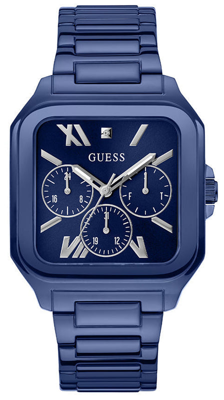 Guess Dress Multifunction Blue Dial Blue Steel Strap Watch for Men - GW0631G3 Authentic Buy Shop Now