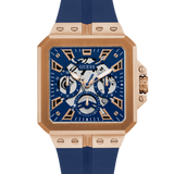 Guess Leo Chronograph Blue Dial Blue Silicone Strap Watch For Men - GW0637G3 Authentic Buy Shop Now