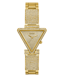 Guess Fame Crystals Gold Dial Gold Steel Strap Watch For Women - GW0644L2 Authentic Buy Shop Now
