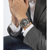 Guess Equity Analog Black Dial Silver Steel Strap Watch For Men - GW0703G1 Authentic Buy Shop Now