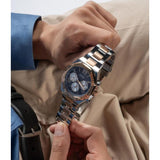 Guess Equity Multifunction Black Dial Two Tone Steel Strap Watch For Men - GW0703G4 Authentic Buy Shop Now