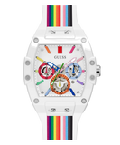 Guess Phoenix Analog White Dial White Silicone Strap Watch for Men - GW0720G1 Authentic Buy Shop Now