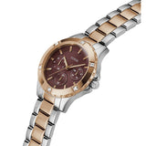 Guess Mist Analog Maroon Dial Two Tone Steel Strap Watch For Women - GW0723L2 Authentic Buy Shop Now