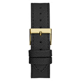 Guess Fusion Chronograph Black Dial Black Leather Strap Watch For Women - GW0553L4 Authentic Buy Shop Now